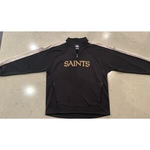 NFL Saints Half Zip Pull Over Men’s Size M New Orleans
